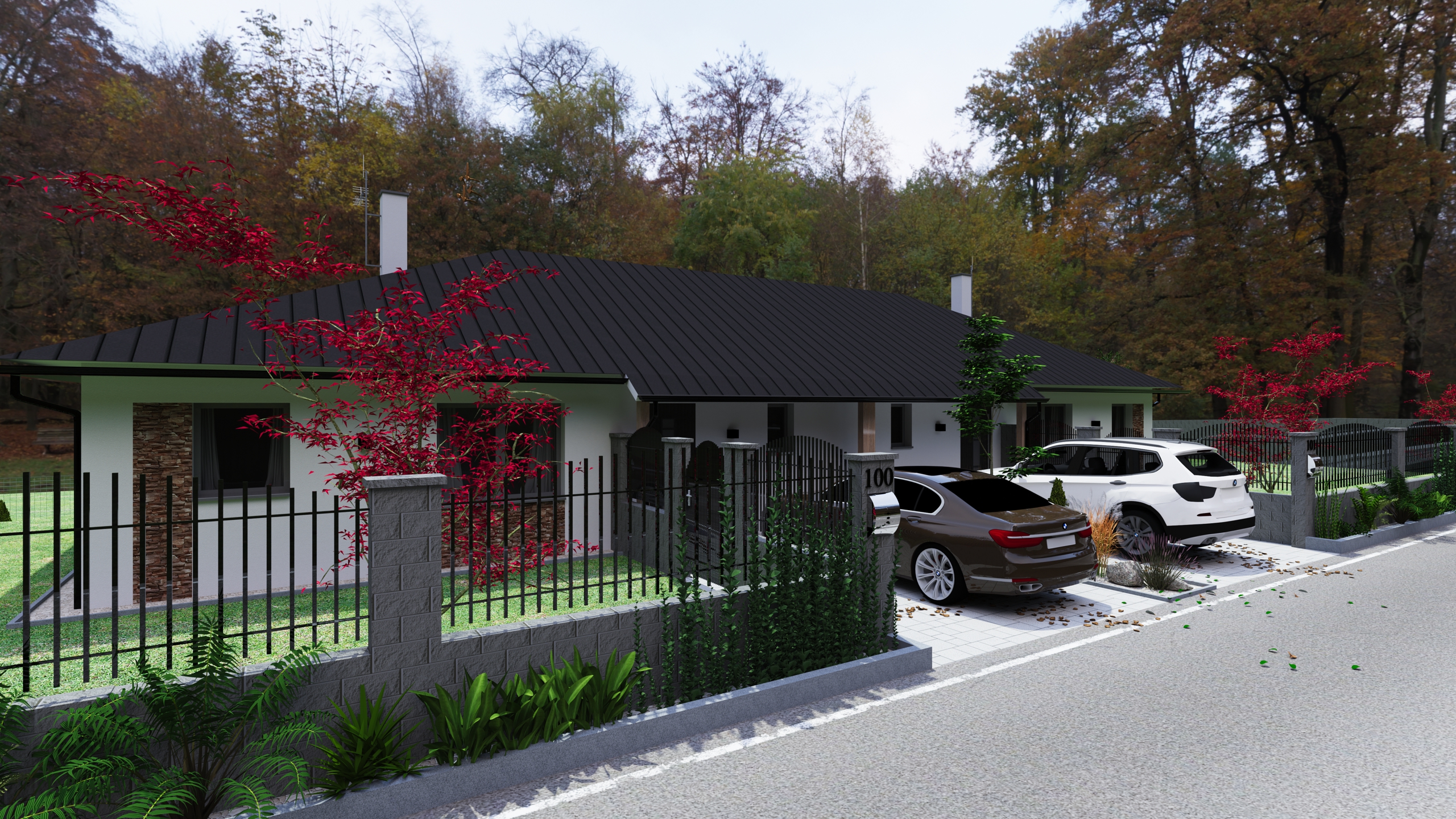 Modern house exterior 3